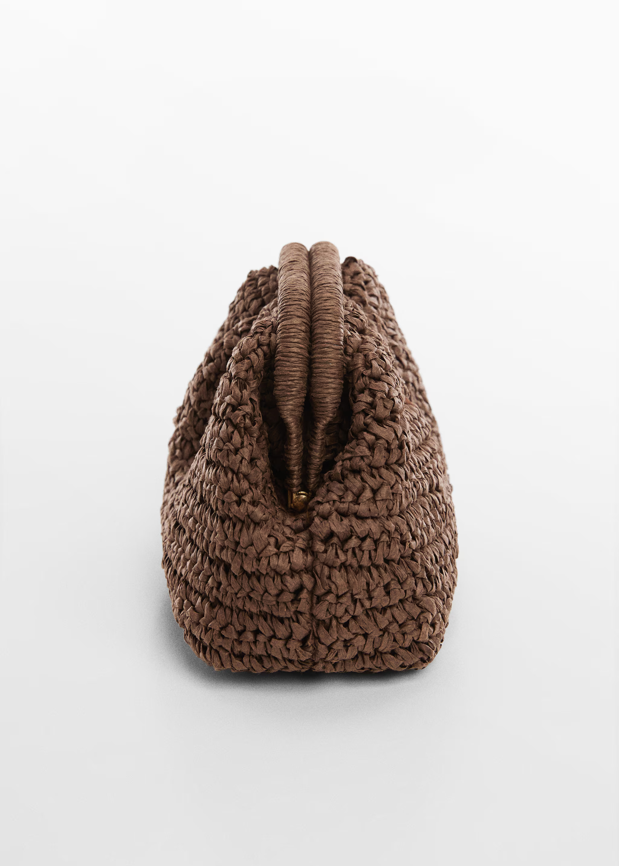 Rattan clutch bag - Woman | MANGO United Kingdom | MANGO (UK)