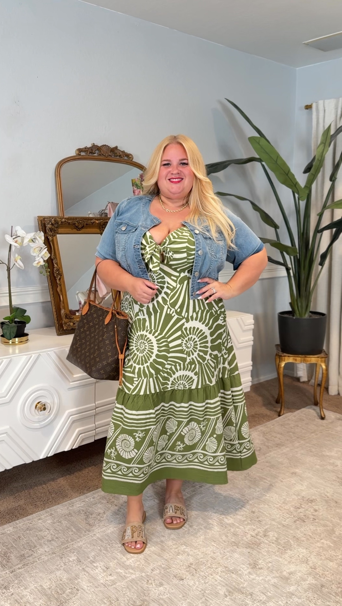 The perfect vacay or date night outfit you want to wear over and over again- also comes in black-and-white and fits really well wearing 2X

#LTKStyleTip #LTKFindsUnder50 #LTKPlusSize