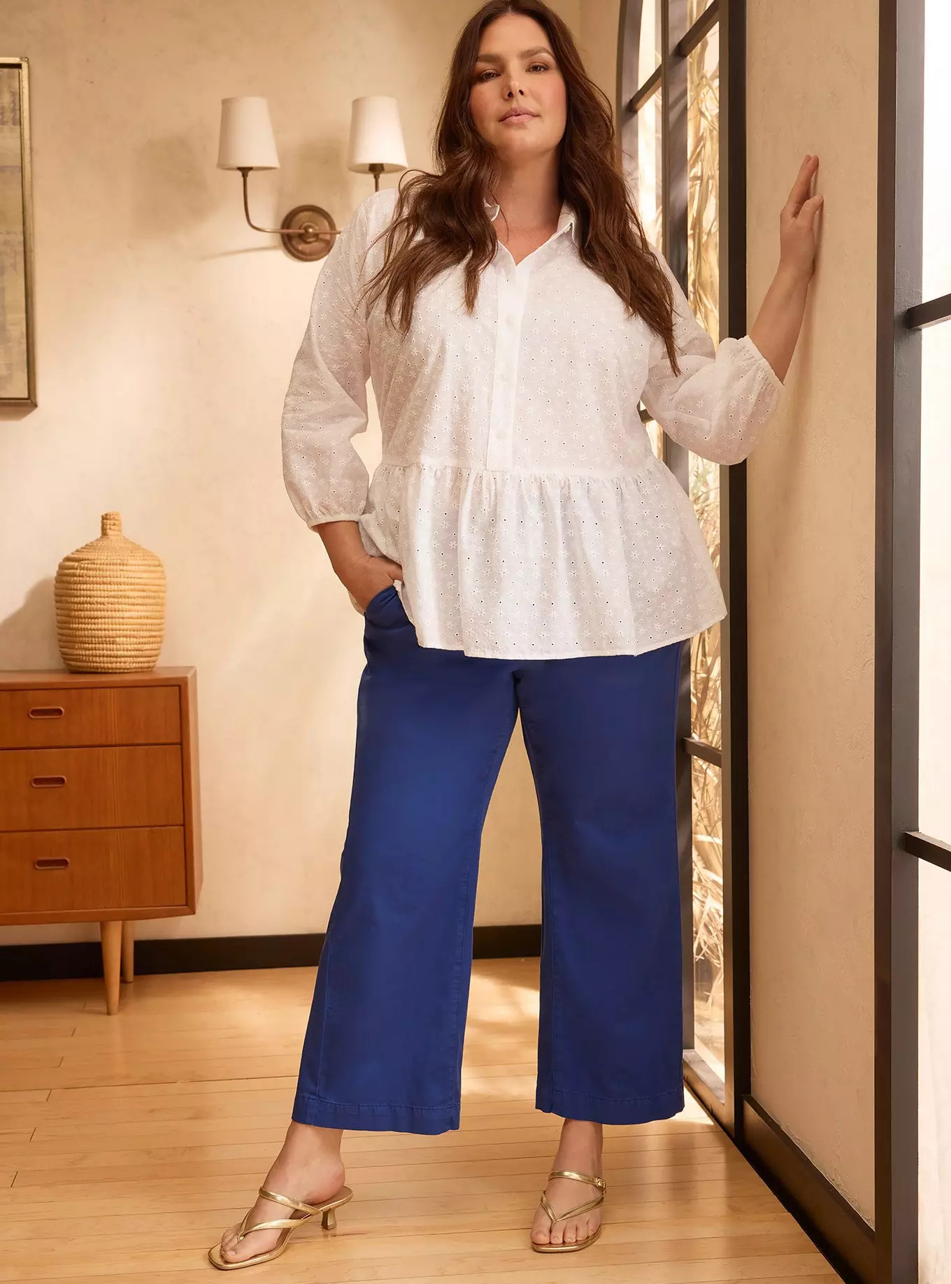 Belle Isle High Rise Kick Flare Crop Trouser | Torrid (US & Canada)