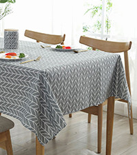 Striped Tablecloth Rectangle Tablecloths Cotton Linen Table Cloth Washable Tabletop Decorative Fa... | Amazon (US)