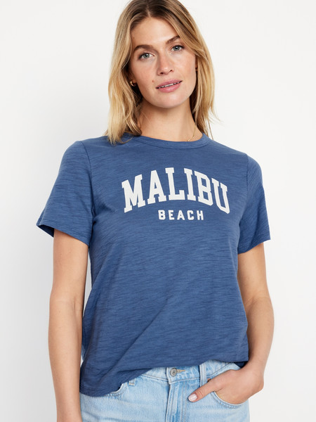 EveryWear Slub-Knit Graphic T-Shirt | Old Navy (US)
