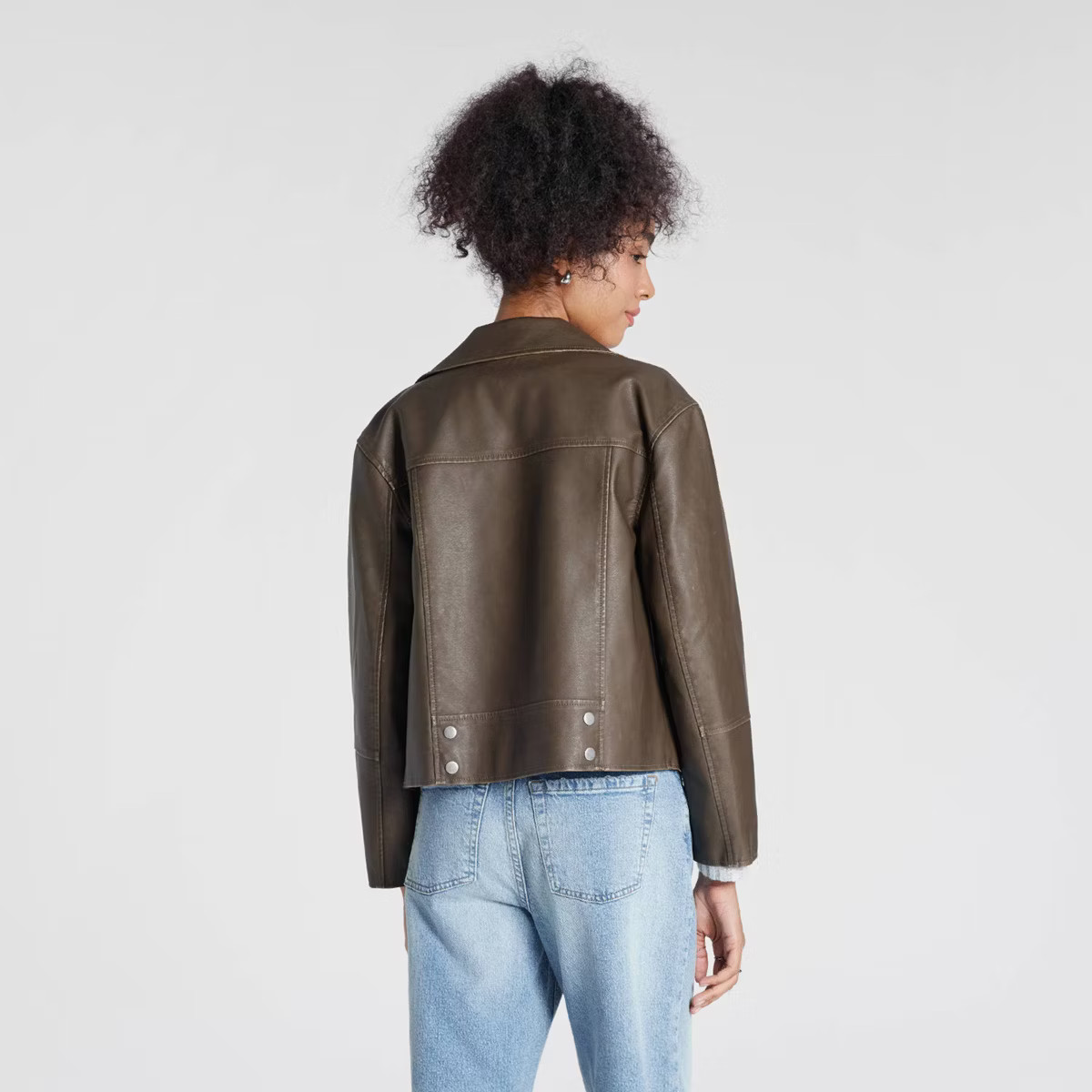 Women's Faux Leather Biker Jacket - Wild Fable™ | Target