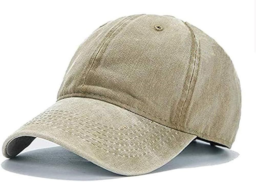 Unisex Vintage Washed Distressed Baseball-Cap Twill Adjustable Dad-Hat | Amazon (US)