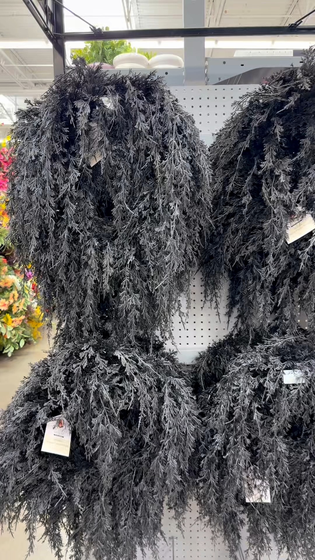 A little moody, a little spooky, and a whole lot of SOLD! 

This instantly popular, black draped Halloween wreath is an easy way to add a touch of Halloween without going over-the-top. The design looks far more expensive than it actually is—and it’s only $27.