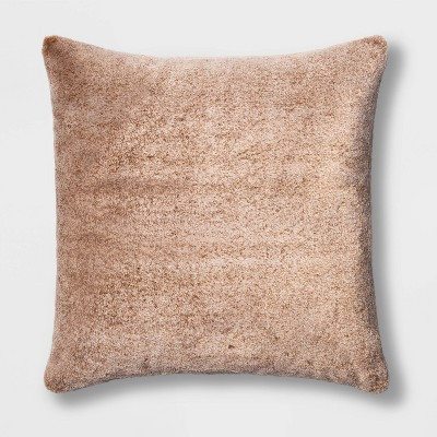 Faux Rabbit Fur Throw Pillow - Threshold | Target