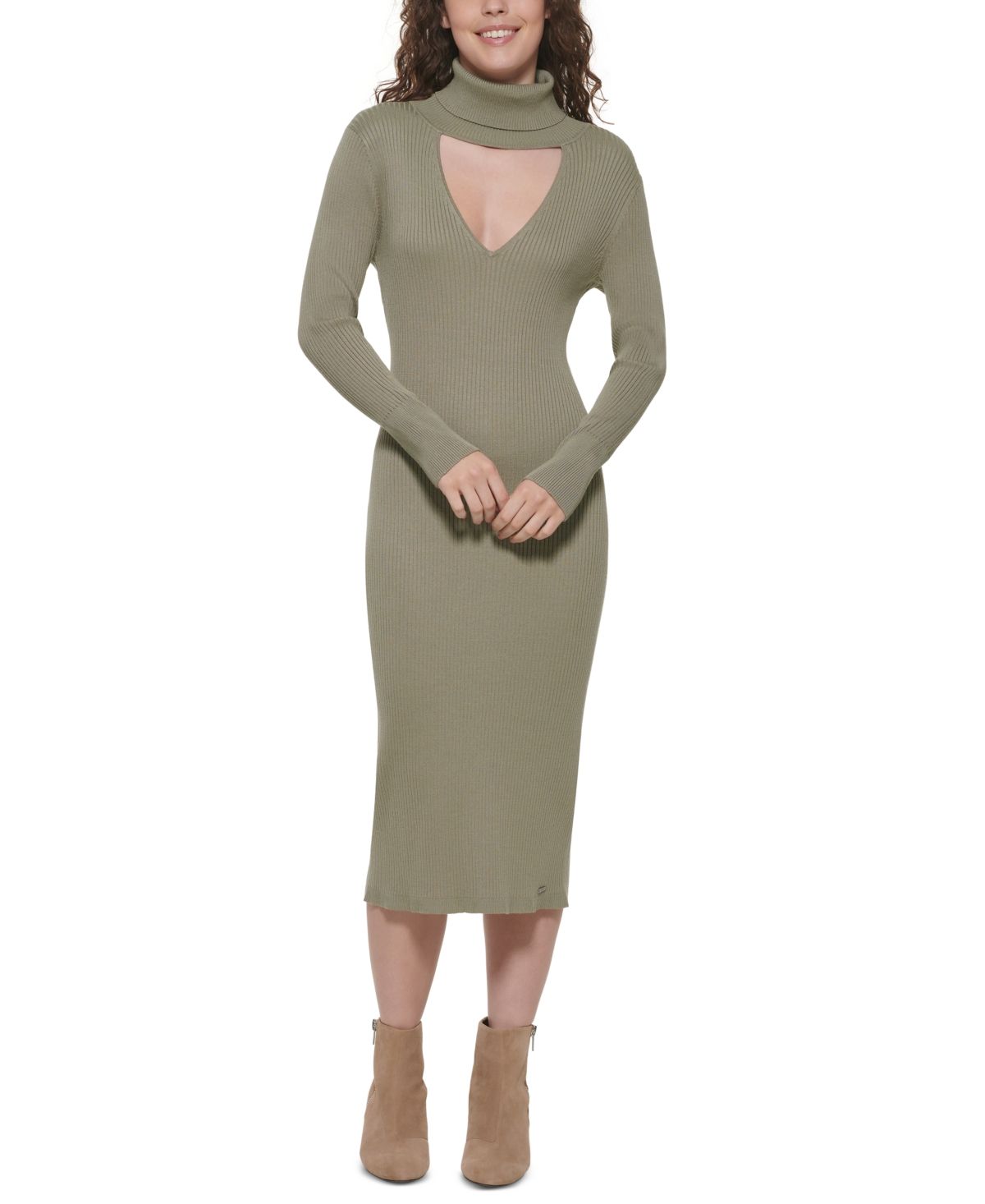 Dkny Cutout Turtleneck Bodycon Dress | Macys (US)