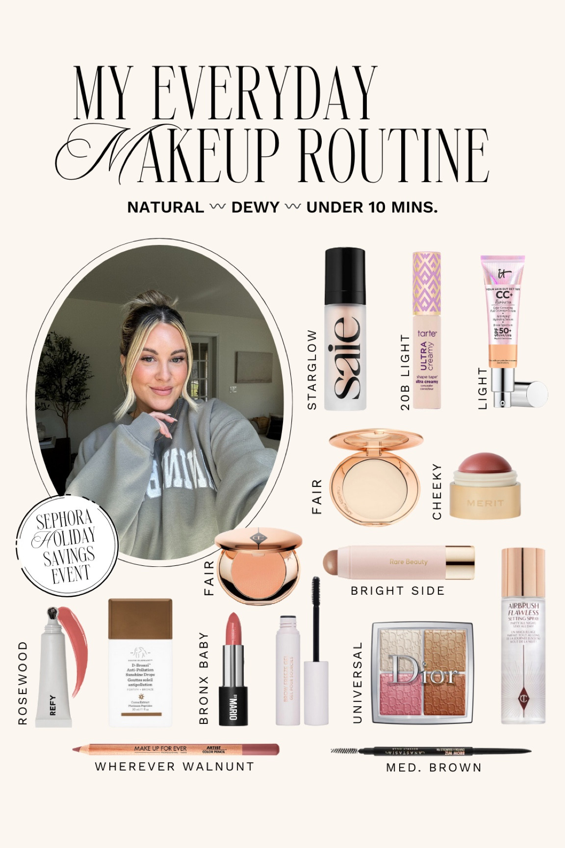 Sephora Sale 2024 〰️ My Everyday Makeup 💄

Sephora sale picks, Sephora savings event, Sephora holiday savings event, Sephora makeup faves, Sephora top picks, Sephora markdowns, beauty sale, makeup sale, everyday makeup routine, daily makeup routine, favorite makeup products, it cosmetics cc cream, cream blush, liquid blush, everyday lipstick, nude lip liner, natural makeup look

#LTKFindsUnder100 #LTKBeauty #LTKSaleAlert