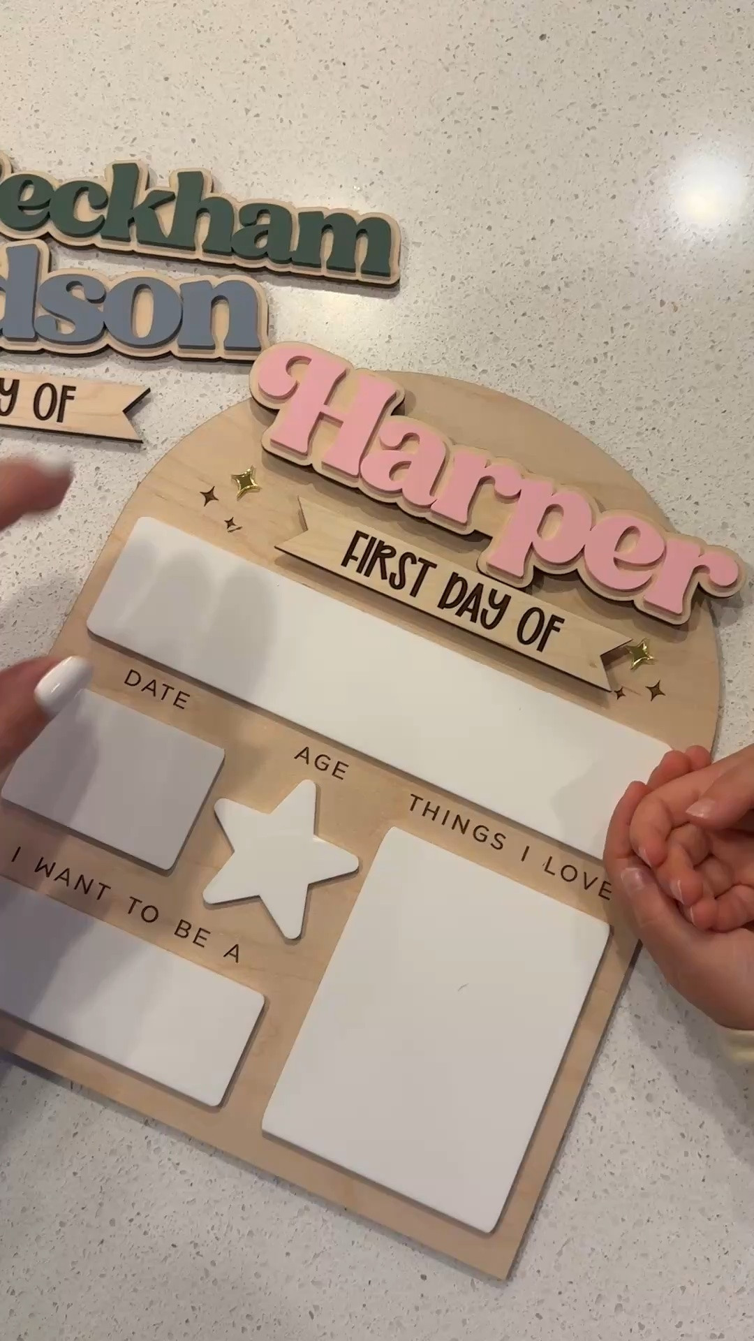 This first/last day of school sign finally got here! I guess I’ll get belated pictures of my twins.. mom life 😂 but had to share how cute this one is! Such great quality and excited that I planned ahead and got one for Beckham as well so I’ll be ready for his turn!

#school #backtoschool #firstdayofschool #lastdayofschool #kids #preschool #kindergarten #homeschool

#LTKKids #LTKmomlife #LTKdayinmylife