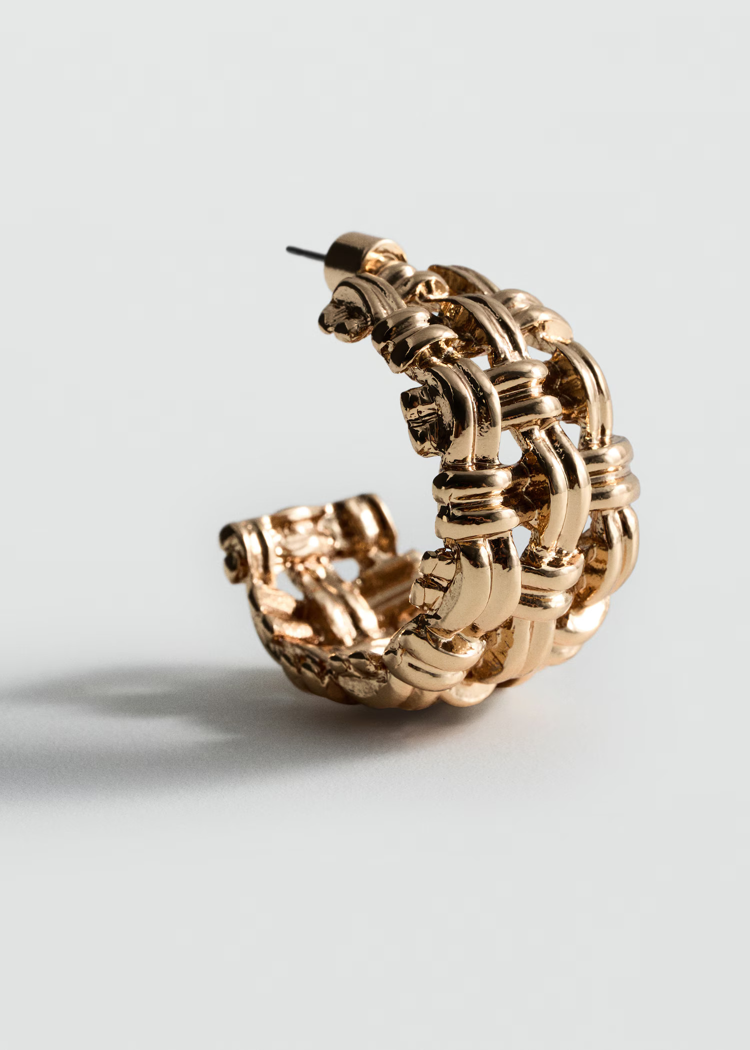 Braided hoop earrings - Women | MANGO Canada | Mango Canada