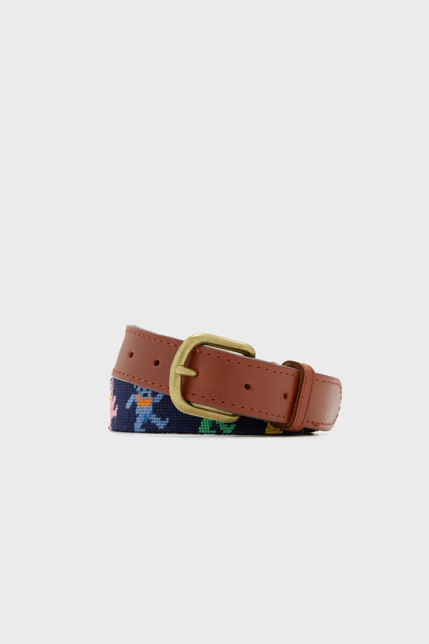 Dancing Bears Needlepoint Childrens Belt | Tuckernuck (US)