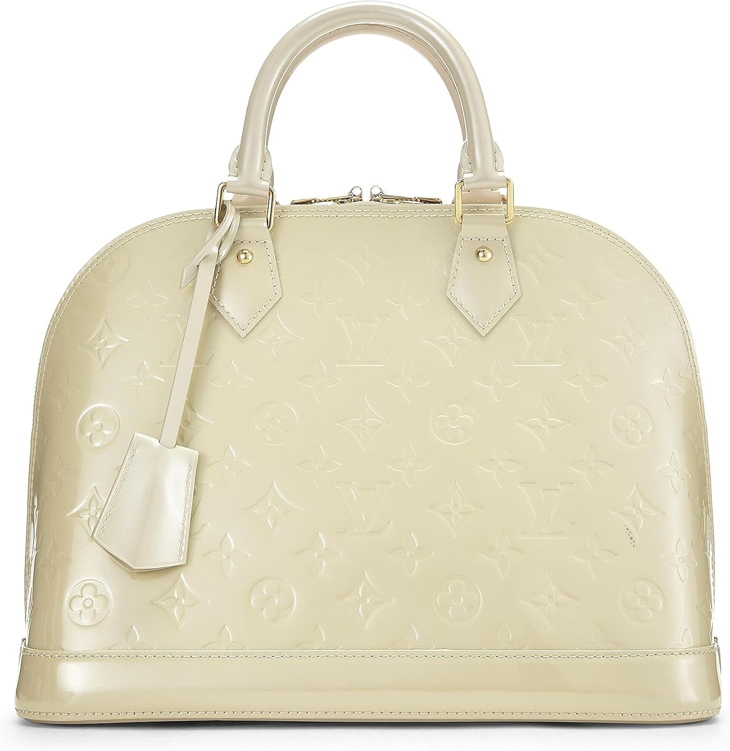 Amazon.com: Louis Vuitton, Pre-Loved Blanc Corail Monogram Vernis Alma PM NM, Cream : Luxury Stor... | Amazon (US)