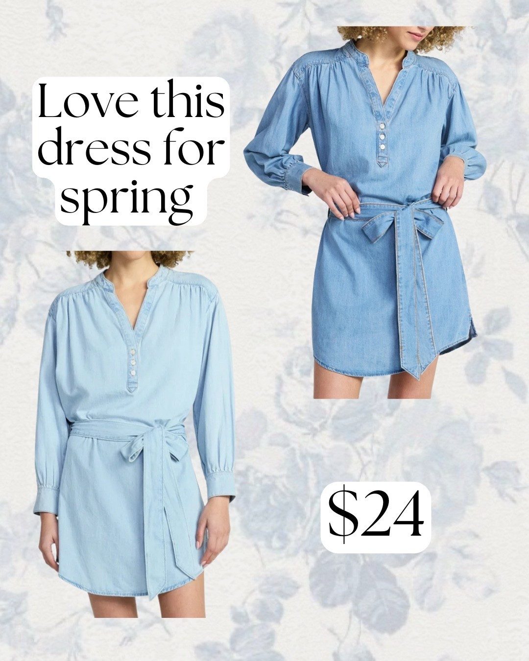 The cutest denim dress for spring!

#LTKgrwm #LTKmomlife #LTKNYFW