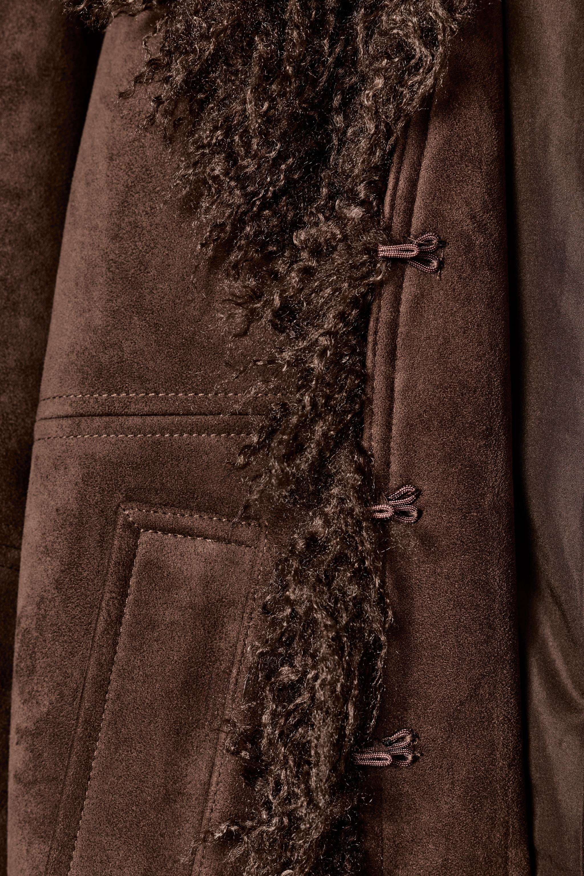 DOUBLE-FACED FAUX FUR JACKET | Zara UK