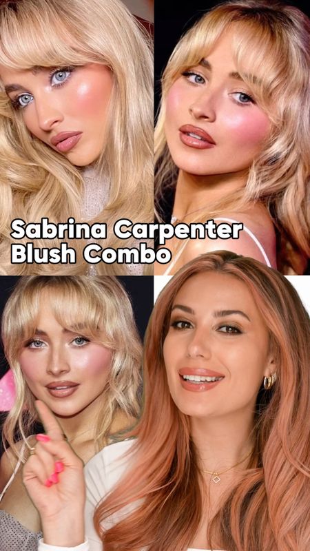 Sabrina Carpenter Blush Combo🩷 Her makeup artist shared that she uses Armani cheek tints on Sabrina! Shade 53 & 62! A good dupe for the lighter pink is Saie beauty baby & for more affordable option try Pixi beauty on the glow blush stick in fleur 🌸

#LTKVideo #LTKBeauty