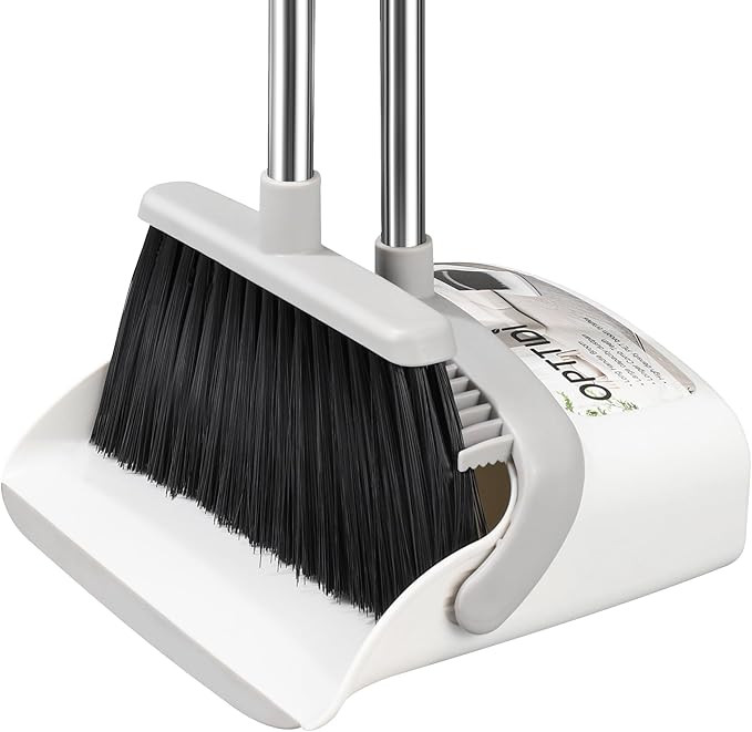 Broom with Dustpan Combo Set, Hand Broom and Dustpan Set for Sweeping Indoor Angle Broom for Home... | Amazon (US)