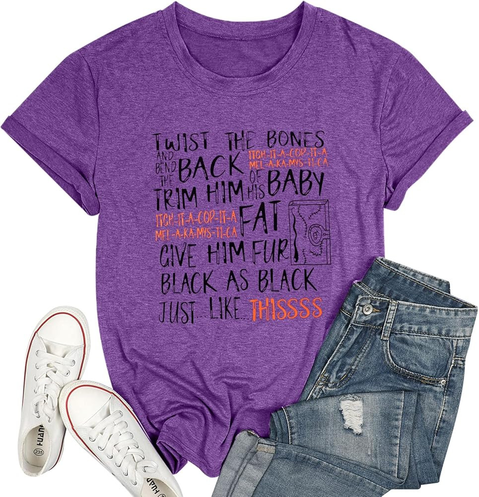 Halloween Pumpkin Shirt Women Thanksgiving Gift Tops Funny Maple Leaf Graphic Short Sleeve Fall T... | Amazon (US)