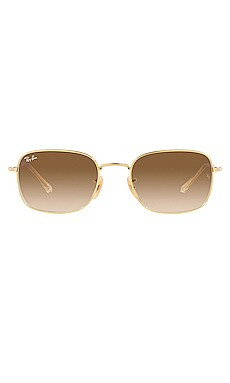 Ray-Ban Rectangle in Gold from Revolve.com | Revolve Clothing (Global)