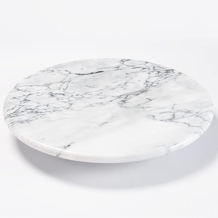 12'' Marble Lazy Susan for Countertop Kitchen Turntable Storage Turner countertop Organizer Conve... | Amazon (US)