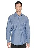 Wrangler mens Cowboy Cut Western Two Pocket Long Sleeve Snap Work - Firm Finish button down shirt... | Amazon (US)