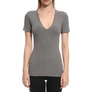 Blusa Canelada Colcci Small V23 Cinza Feminino | Dafiti (BR)