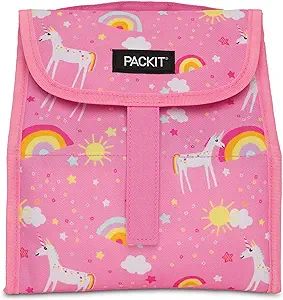 PackIt Freezable Lunch Sack, Unicorn Dream Pink | Amazon (US)