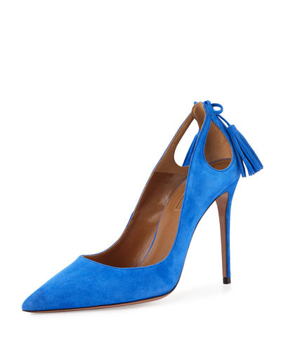 Forever Marilyn Cutout Pump, Mondrian Blue | Neiman Marcus