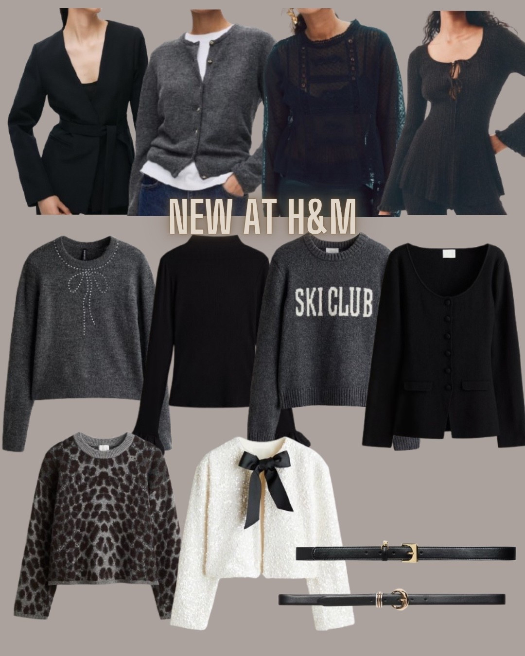 H&M fashion
Holiday sweater
Bow cardigan


#LTKFindsUnder50 #LTKStyleTip #LTKHoliday