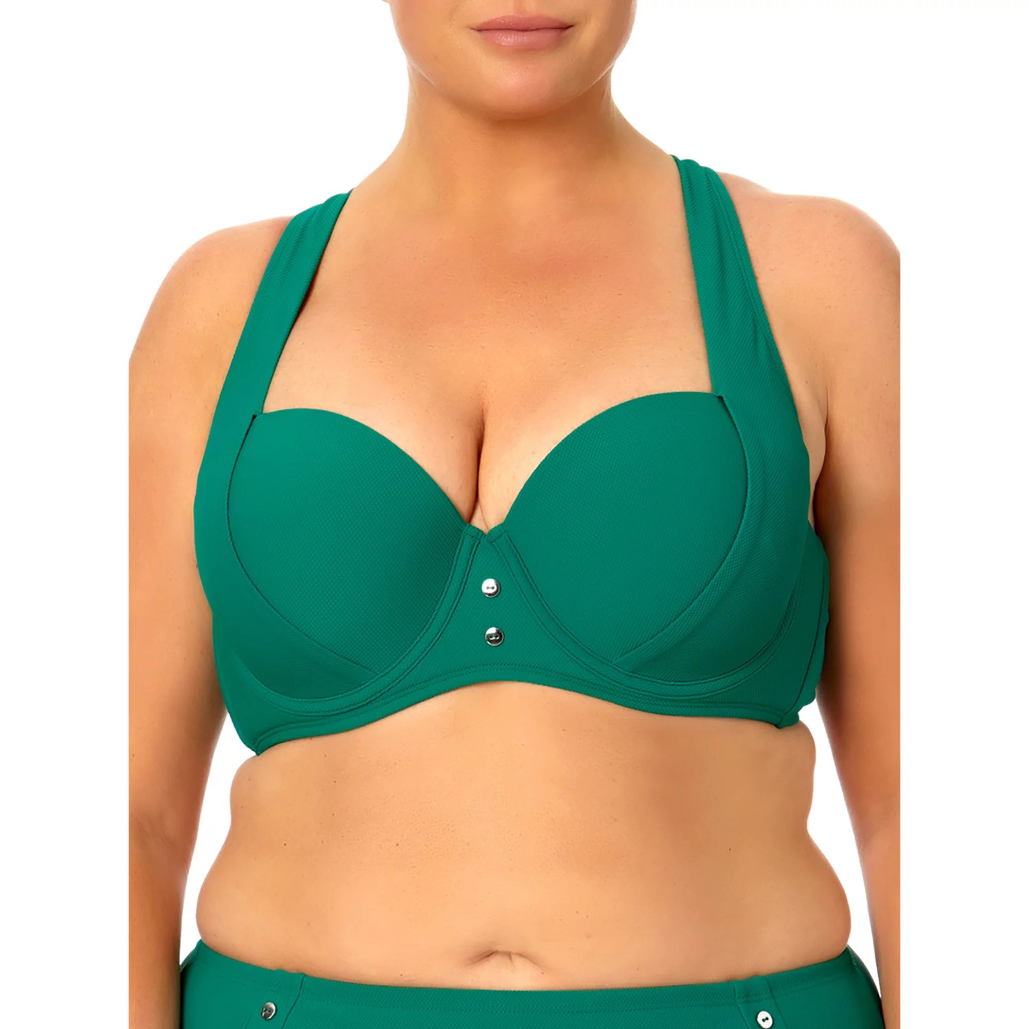 Time and Tru Women's and Women's Plus Size Button Swim Top | Walmart (US)
