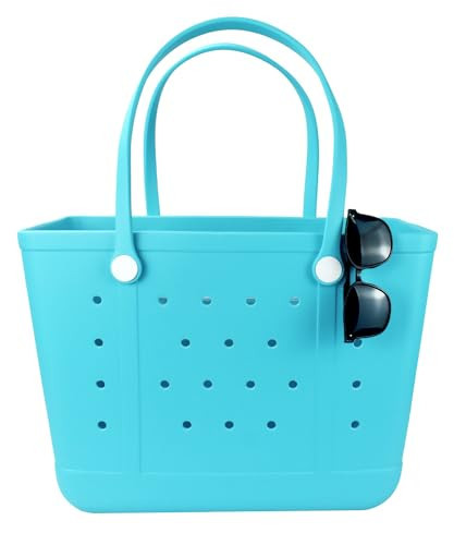 UeKeKicg X Large Waterproof Washable Tip Proof Durable Open Tote Bag for the Beach Boat Pool Sports 11(Blue1) | Amazon (US)