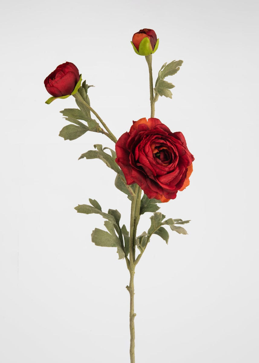 Burnt Sienna Artificial Ranunculus Flowers - 26 | Afloral