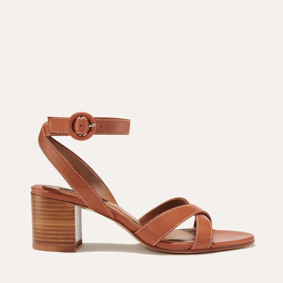 The City Sandal - Saddle Nappa | Margaux
