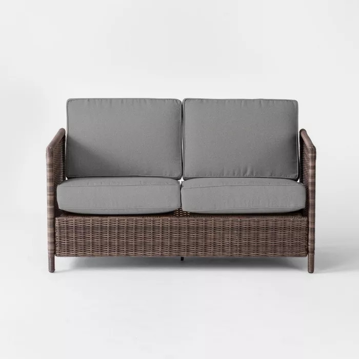 Monroe Wicker Motion Patio Loveseat - Threshold™ | Target