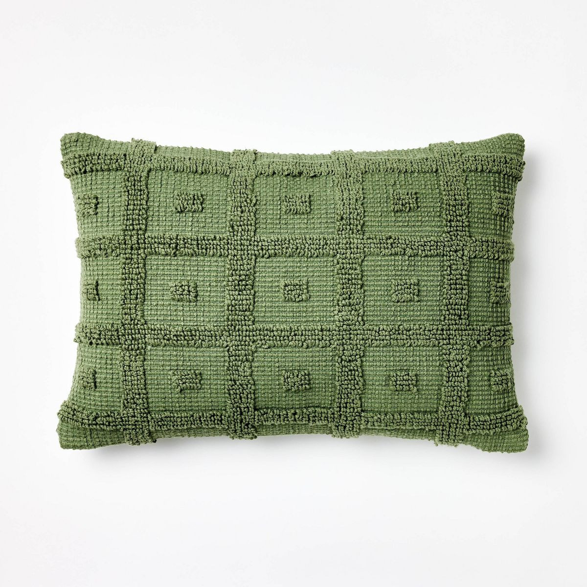 Tufted Geo Lumbar Throw Pillow - Threshold™ designed with Studio McGee | Target
