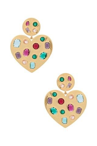 Heart Crystal Earrings
                    
                    Lele Sadoughi | Revolve Clothing (Global)