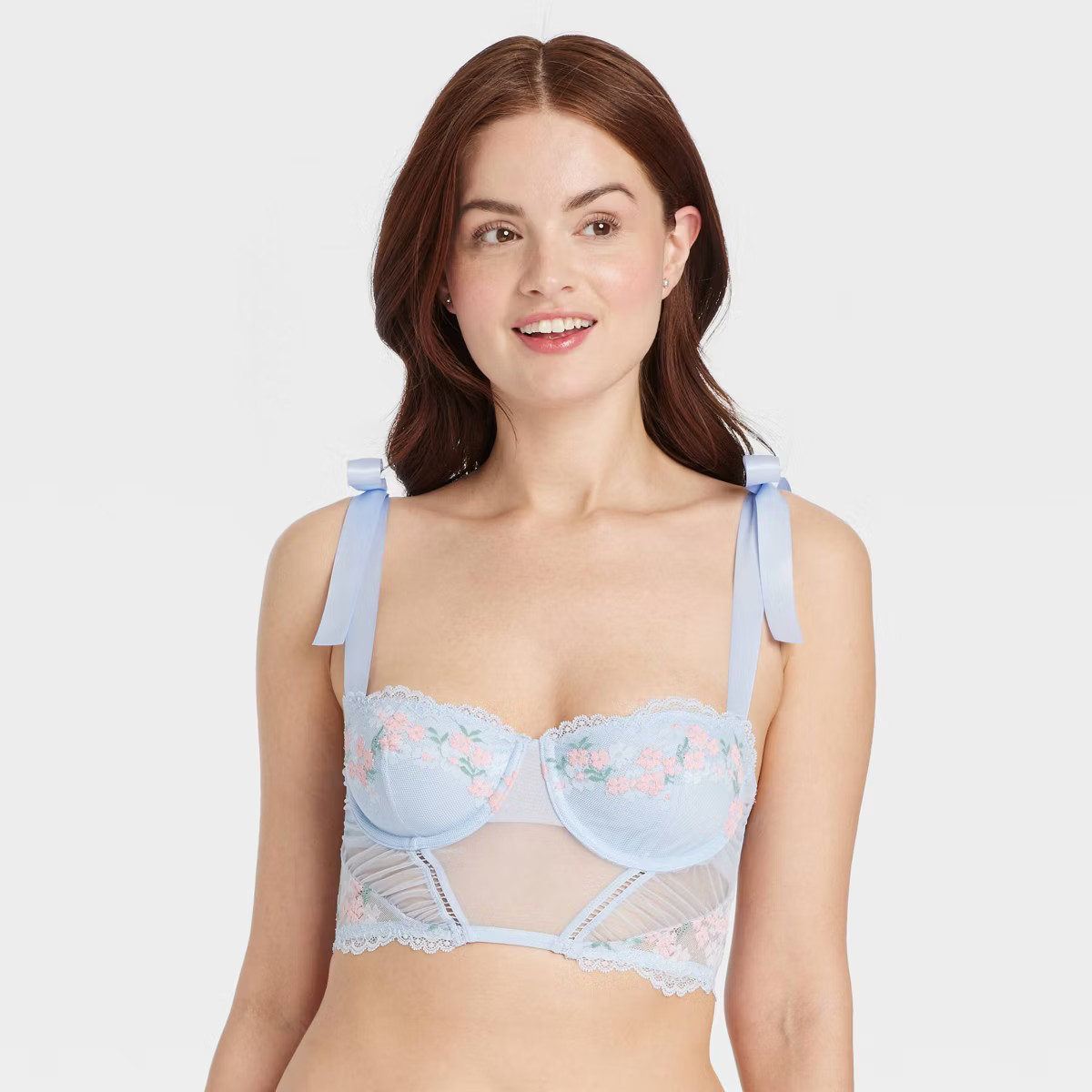 Women's Garden Party Lingerie Corset - Auden™ Light Blue | Target