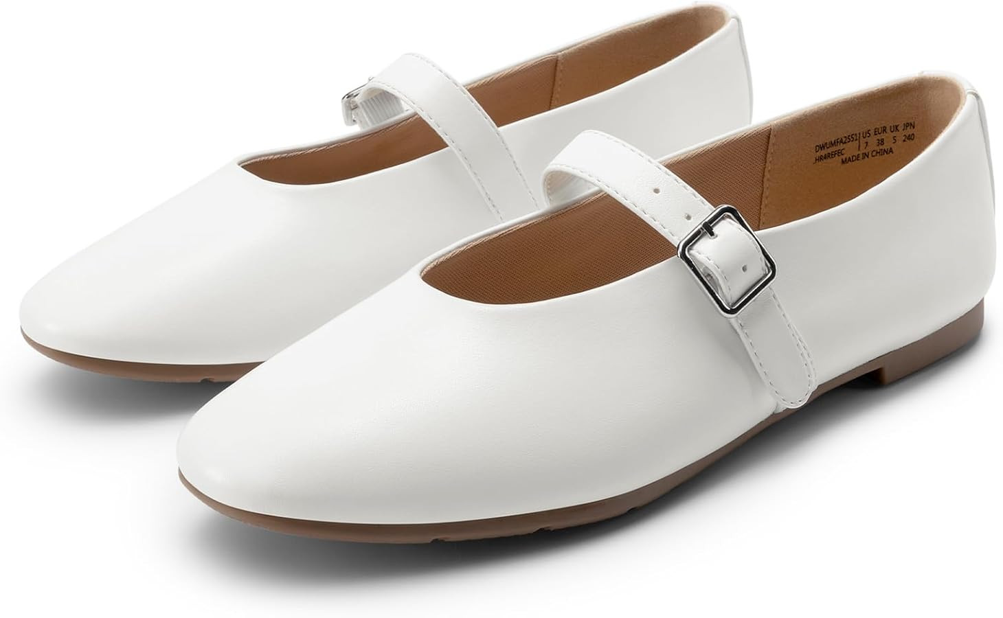 DREAM PAIRS Women's Ballet Mary Jane Flats Dress Round Toe Comfortable Casual Slip On Buckle Stra... | Amazon (US)