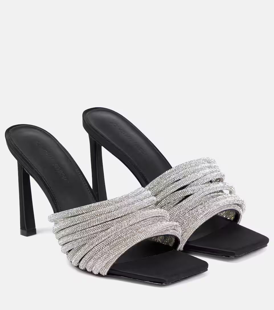 Lena crystal-embellished high sandals | Mytheresa (US/CA)