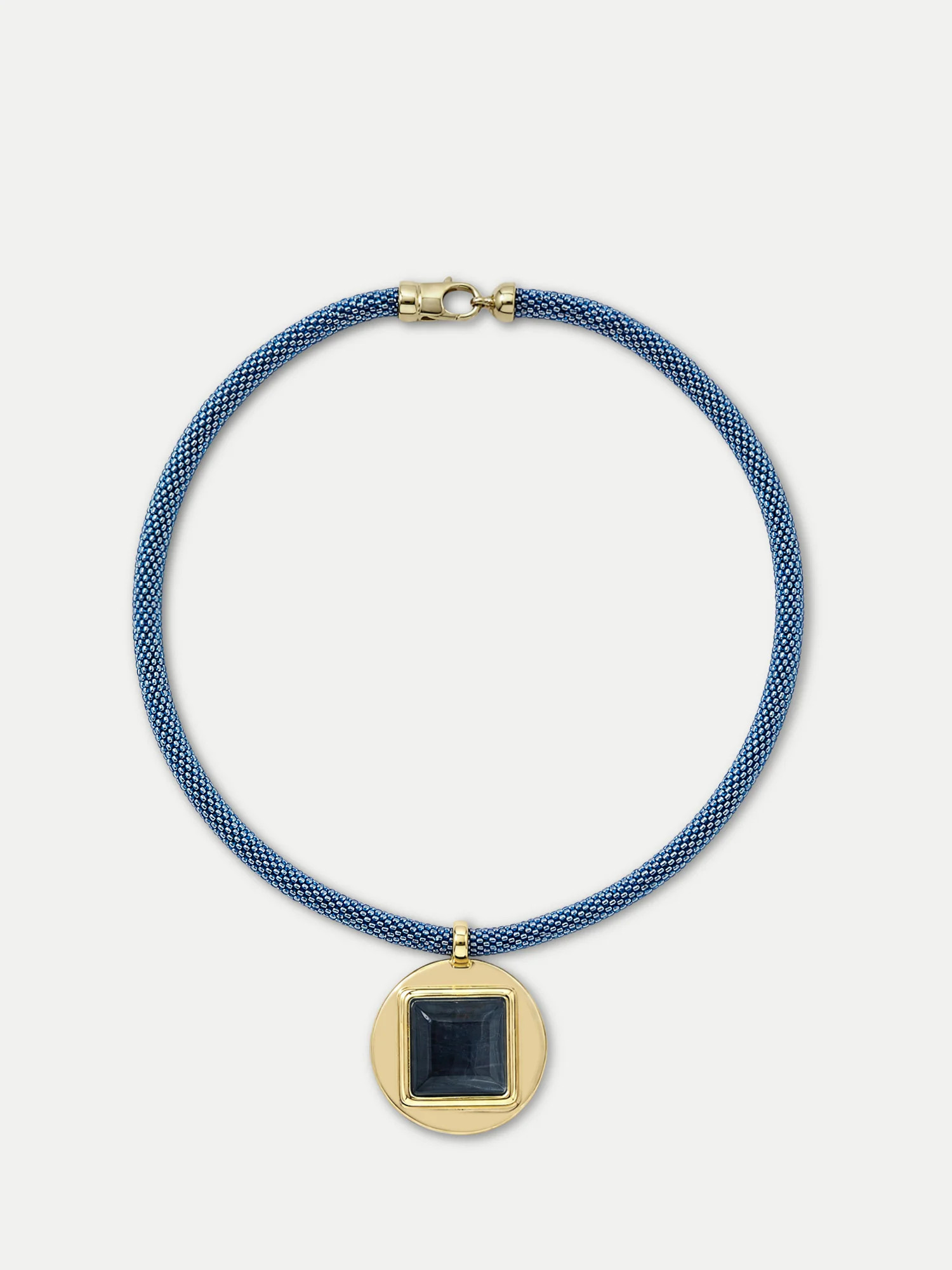 Tiger’s Eye Beaded Necklace in Blue | Veronica Beard | Veronica Beard