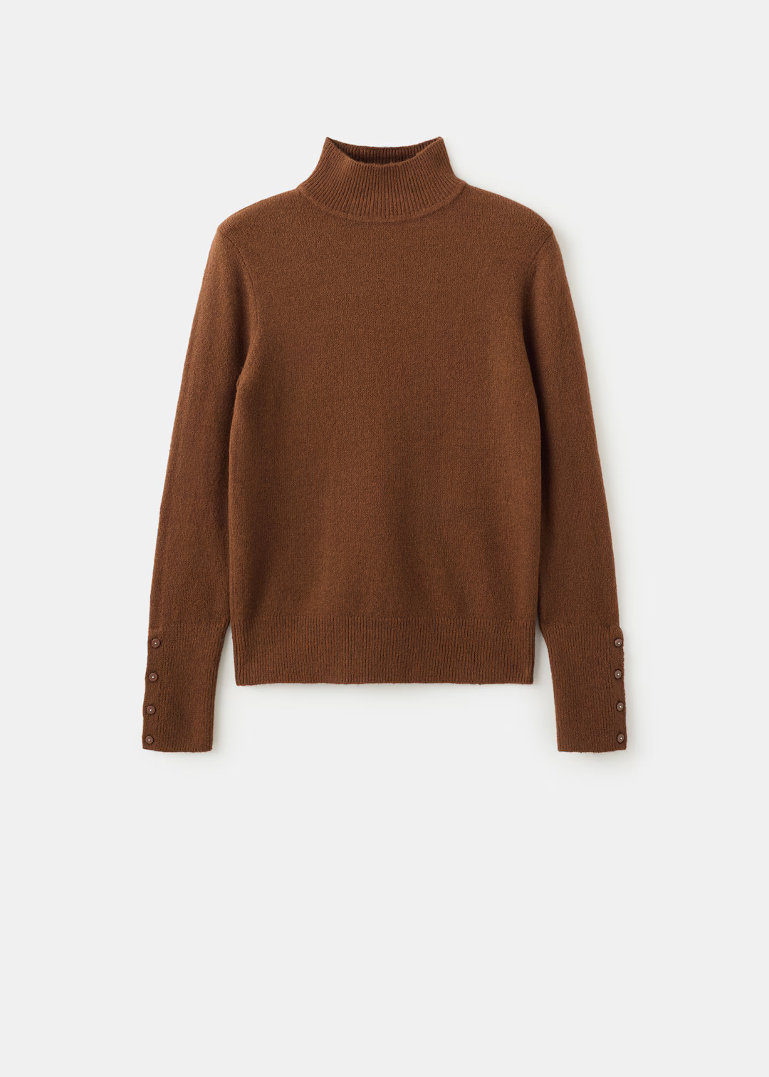 Sweater with buttoned cuffs and perkins collar | Mango (US/MX/AU)