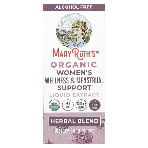 MaryRuth's, Organic Women's Wellness & Menstrual Support Liquid Extract, Alcohol Free , 1 fl oz (... | iHerb