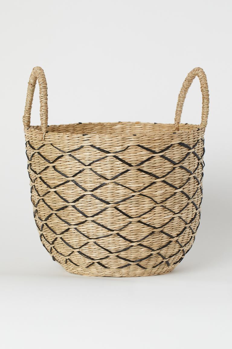 Braided Seagrass Straw Basket | H&M (US)