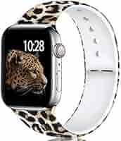 Laffav Compatible with Apple Watch Band 40mm 38mm 44mm 42mm for Women Men, Elegant Pattern Soft S... | Amazon (US)