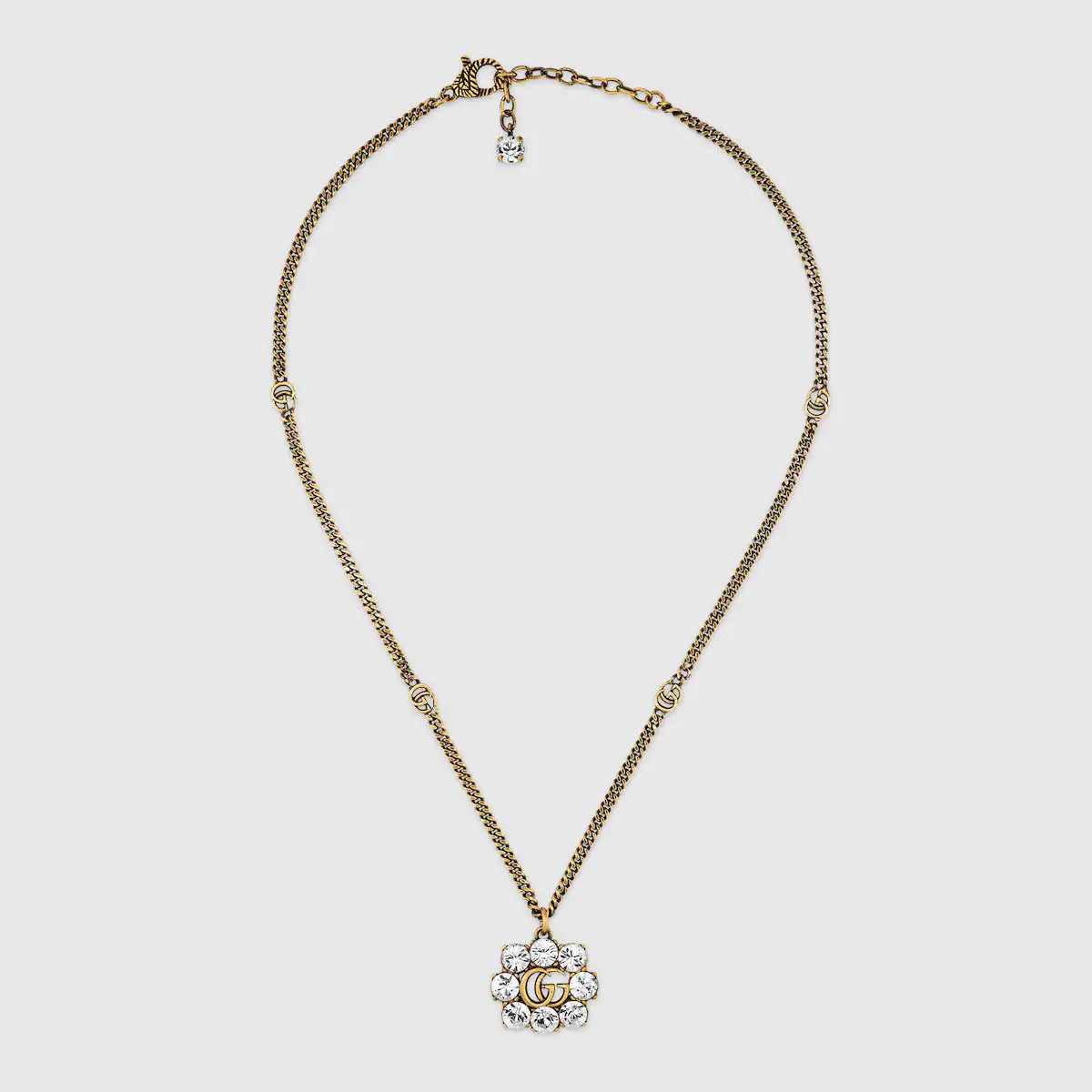 Gucci Crystal Double G necklace | Gucci (US)