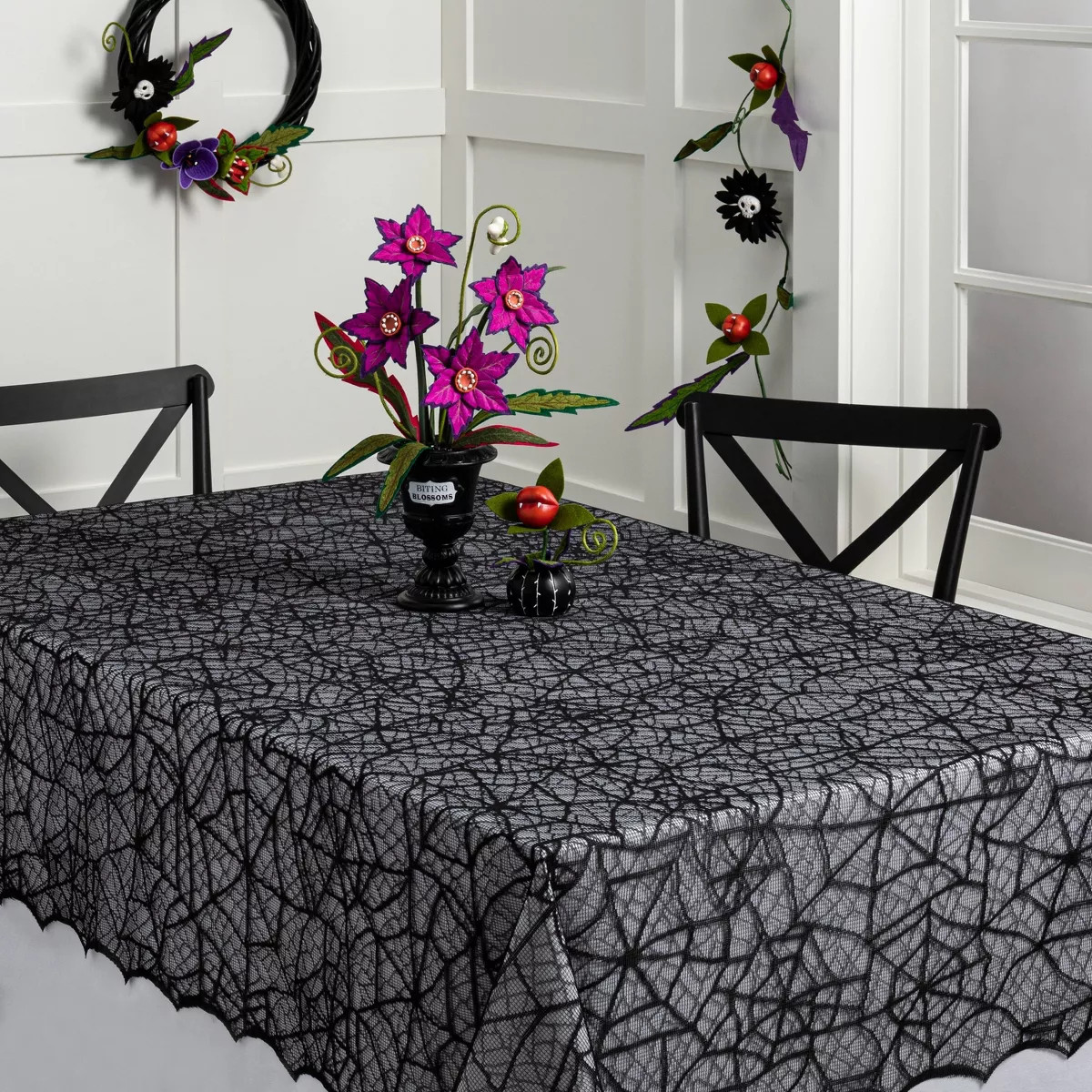 60"x84" Lace Halloween Tablecloth - Hyde & EEK! Boutique™ | Target
