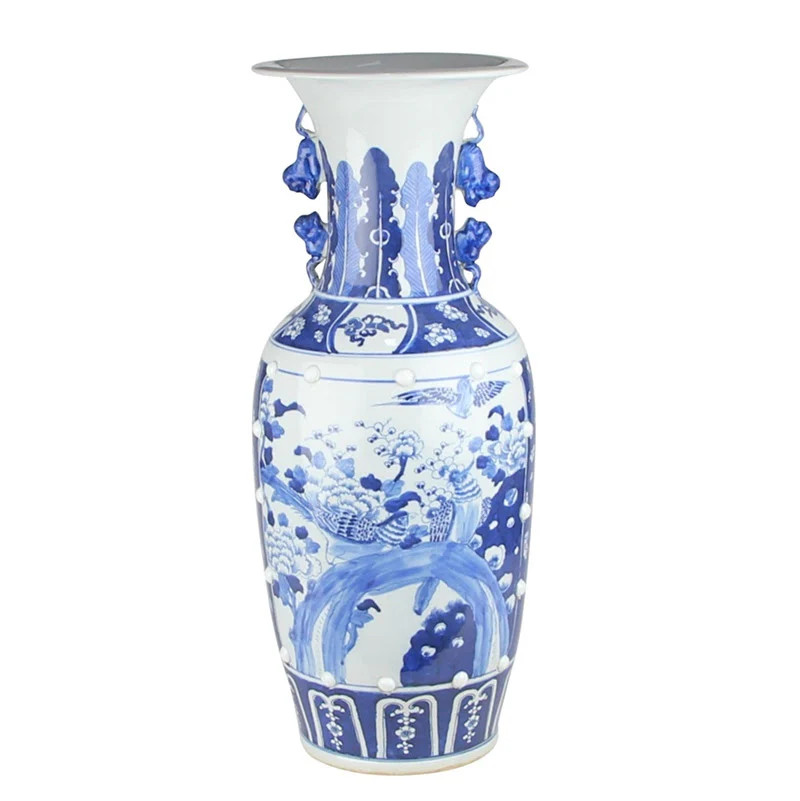 Extra Large Bird Scene Vase | The Enchanted Home