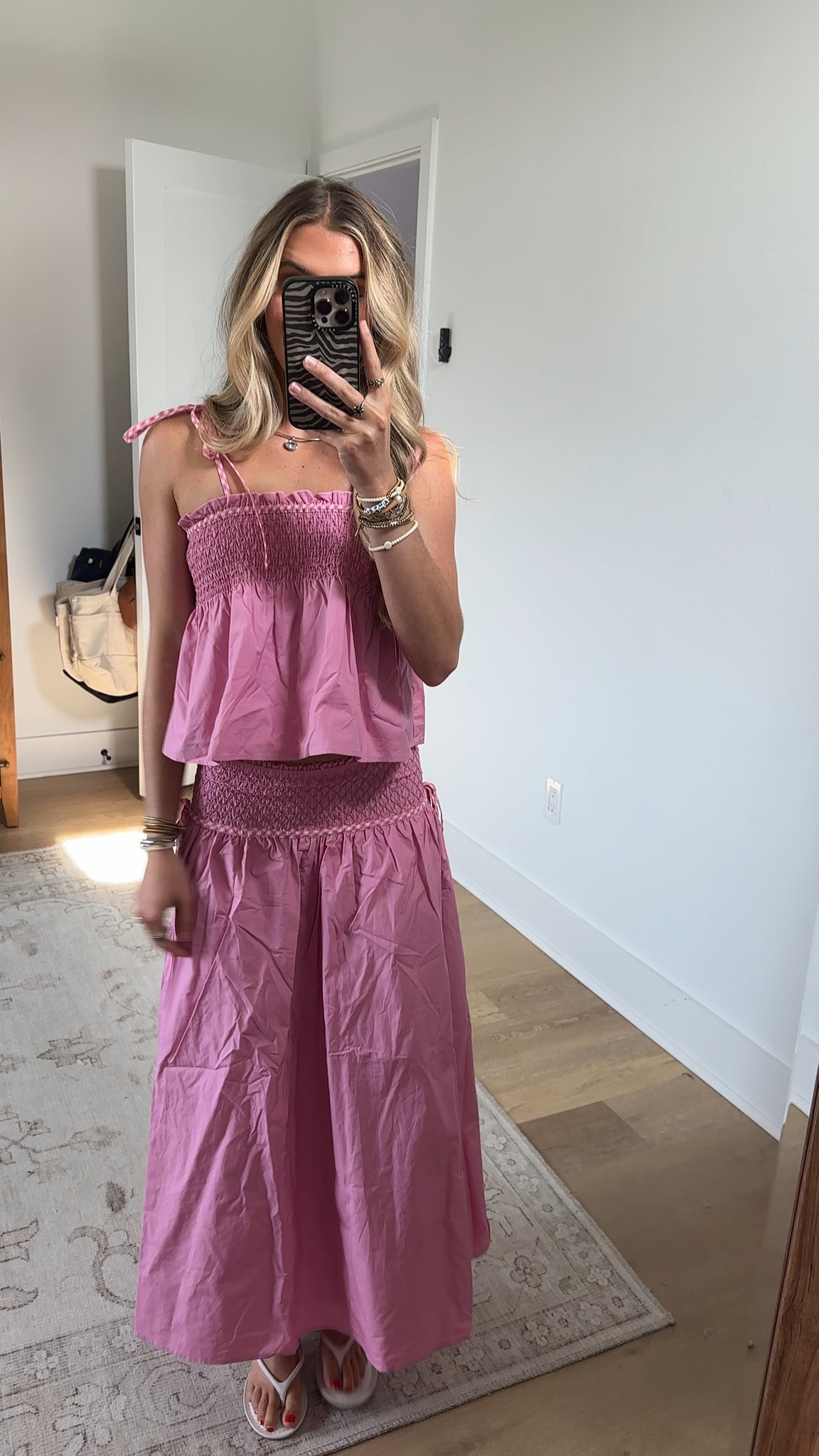 @Petal & Pup size xs Step into sunshine with the Mireille Baby Baby Doll Top in Pink, where effortless charm meets contemporary style. The square neckline creates a beautifully balanced silhouette that flatters every figure, while delicate thin tie-close straps let you customize the perfect fit for your day. Brighten up your wardrobe with the Orielle Maxi Skirt in Pink, a statement piece that effortlessly transitions from brunch dates to evening strolls. The high-rise waist creates a stunning silhouette that elongates your legs, while the elasticised shirred waistband hugs you in all the right places.
@Petal & Pup

#LTKootd #LTKSeasonal #LTKdayinmylife