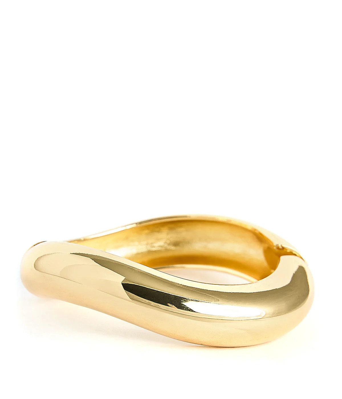 Ryan - Wavey Gold Hinged Cuff - Lisi Lerch | Lisi Lerch Inc