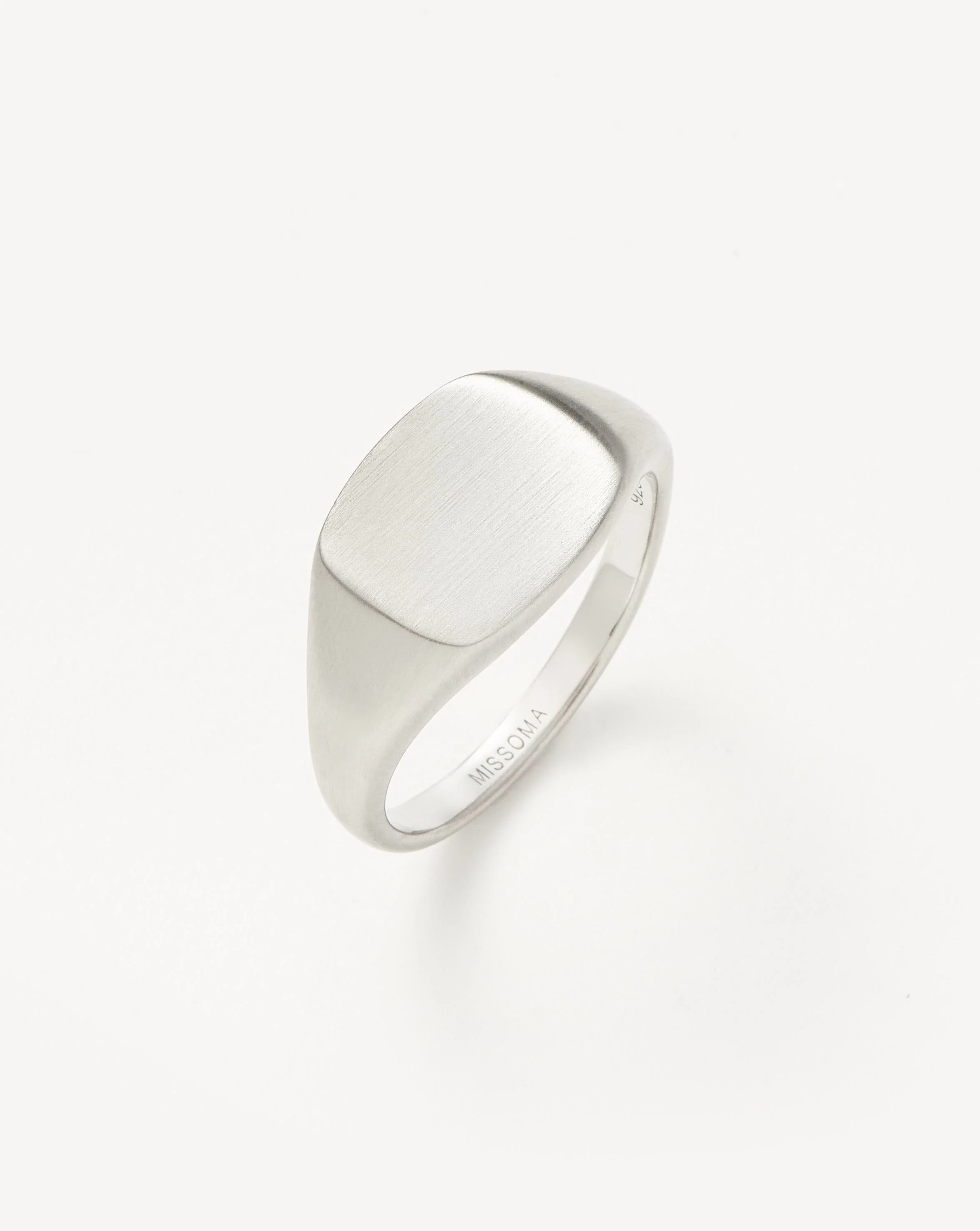 Mens Engravable Signet Ring | Sterling Silver | Missoma UK | Missoma UK