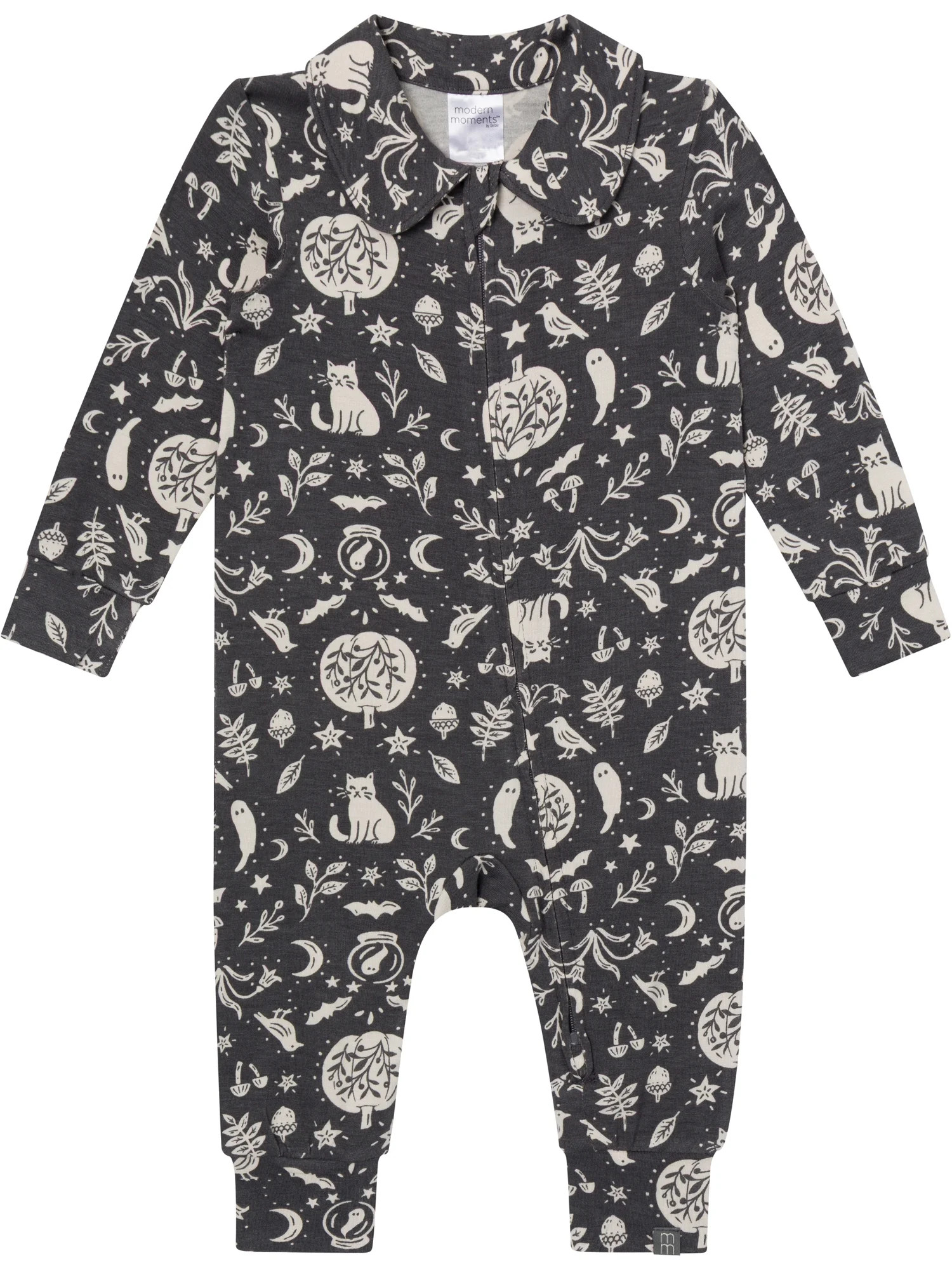Modern Moments by Gerber Baby Boy Two-Way Zip Viscose Halloween Peter Pan Coverall, Sizes Newborn... | Walmart (US)