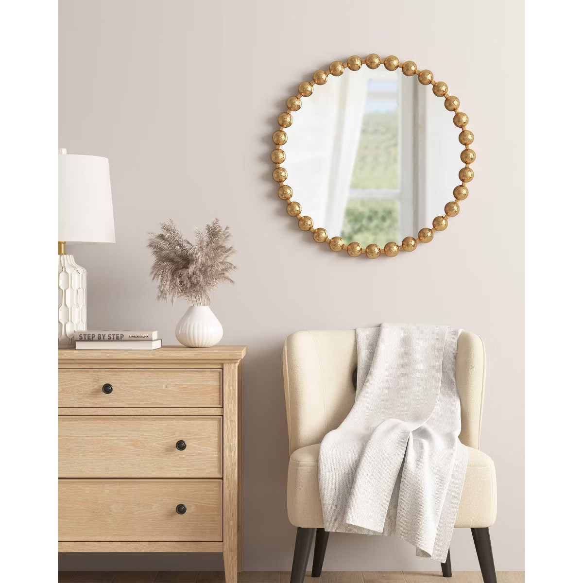 Round Marlowe Decorative Wall Mirror - Madison Park | Target